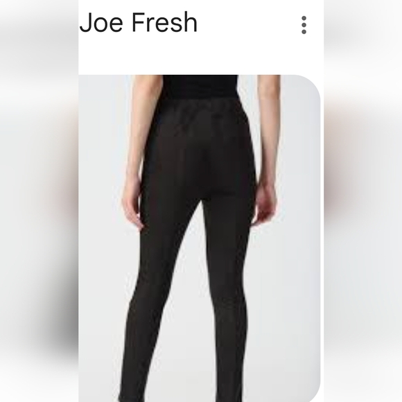 Joe Fresh  Women's Faux suede Leggings Stretch Black  plus Size 2X NWT. - Picture 6 of 9